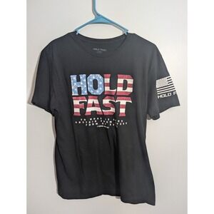 Lot of 2 HOLD FAST America Faith Family Freedom  American Flag M USA Military